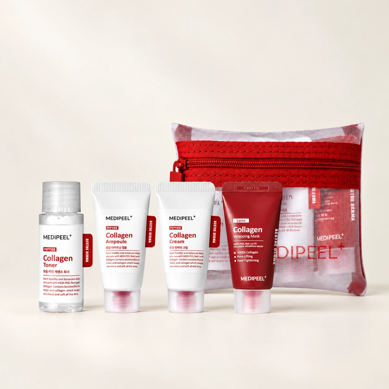 Red Lacto Collagen Trial Kit Kollagenli səyahət dəsti (yağlı və qarışıq dəri üçün)